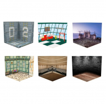 1:12 Backdrop Organizer Showcase Diorama Background Scene Display Layout for Action Figures Dolls Vehicle Scene Toy