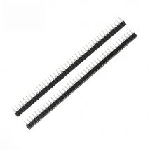 100PCS 2.54mm Pin Header Female Single Row 40 Pin 2.54mm Round Pin Connector 1x40