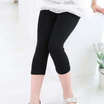 Summer Girls Leggings Modal Cotton Bottoms Calf Length Kids Toddler Pants Capris Candy Color Children Legging for Girl 2-8 Years