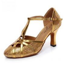 New Brand Golden/Silver/Black/Blue Flash+PU Ballroom Latin Dance Shoes Salsa Dance Shoes Heel 5cm/6cm/8.3cm
