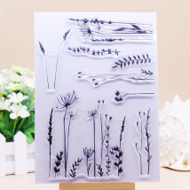 Alinacutle CLEAR STAMPS Jungle Plant Bush Floral Grass DIY Scrapbooking Card Paper Craft Rubber