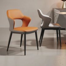 Italian Minimalist Dining Chair Home Modern Minimalist Chair Technological Fabric Makeup Chair Backrest Chair Can Be Customized