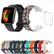 Silicone Band Strap For XiaoMi Mi Watch Lite / For Redmi Watchstrap For Redmi Watch 2 Lite WristBand Bracelet Replacement +Case