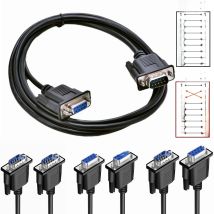 Db9 Serial port Line Rs232 cable Connecting Line Adapter Male To Male/female cross Data Line Extension Cable Jack Adapter 1m-20m