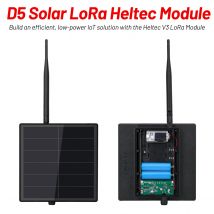 D5 ad energia solare ESP32 LoRa Meshtastic Batteria incorporata da 6000 mAh con antenna Heltec LoRa 32 SX1262 LoRa V3 Ripetitore Bluetooth