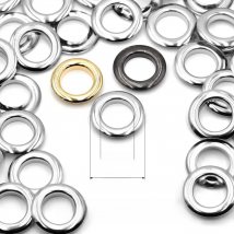 10sets 20mm Silver Gold Black Brass Material Big Size Silver Grommet Eyelet With Washer Fit Leather DIY Craft Shoes Belt Cap