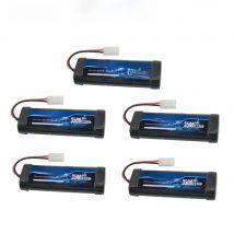 Hobby Hub SC*6 Cells Rechargeable Batteries 7.2V 3500mAh Ni-MH with Tamiya Discharge Connector for RC Racing Cars Boats