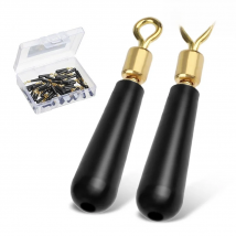 FLYSAND 50pcs/Box High Quality Drift Fishing Floats Seat Copper Head Rubber Bobber For Led Fishing Float Rotation Buoy Seat