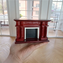 1:12 OB11 Dollhouse Mini Living Room European Style Vintage Three-color Fireplace Firewood Furniture Model Decorations