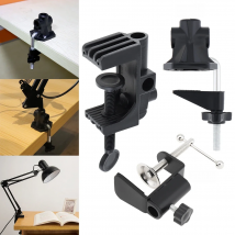 Universal Bracket Clamp LED Lamp Accessories DIY Fixed Screw Metal Plastic Desk Lamp Holder Clip for Broadcast Mic Stand Clamp
