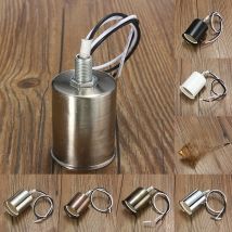 AC96-250V iron sockets DIY CE E27 lamp fitting antique copper color UL E26 Edison iron cover with ceramic lamp holders