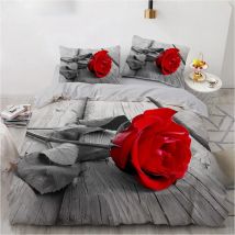 3D Bedding Set Custom Single Double King Size 3PCS Duvet Cover Set Comforter/Quilt Pillow Case Flowers Bed Set  Microfiber