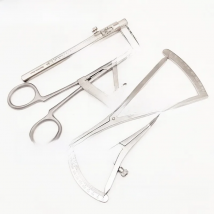 Dental Implant Castroviejo Bone Caliper Dental Surgical Wax Bone Thickness Dental Crown Gauge Calipers Dentist Medical Ruler