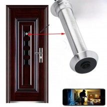 WiFi 16mm Door Camera Eye-hole Diameter tuya Mini Peephole Security Door Cat Eye Wide Angle IR Infrared Night Vision P2P ONVIF