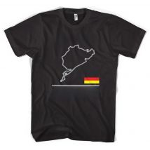 New Short Sleeve Casual Nurburgring Grand Prix T Shirt Racing Track Race Track Germany T-Shirt