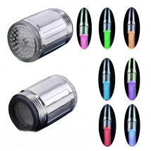 LED Glow Shower Tap Faucet Nozzle Head 7 Colors Change Home Bathroom Kitchen LED Faucet Stream Light Novelty Light