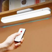 Remote LED Desk Lamp Magnetic Hanging Night Light USB Rechargeable Table Lamp 3 Colors Reading Light For Cabinet Closet Wardrobe