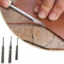 3 Pieces/Set Professional Leather Edge Beveler Groovers Leathers Grooving Slotting Tool Leathercraft Tools Handtool