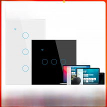 Apple Homekit Smart Switch No Neutral EU/US WIFI Touch Sensor Light Switch Smart Google Home Alexa Siri Voice Control 220V 110V