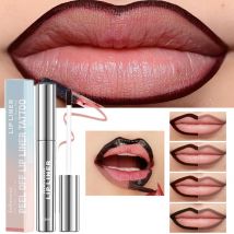 Matita per labbra impermeabile Peel Off Tattoo Lipgloss Impermeabile a lunga durata Matte Lip Tint Contorno marrone Labbra strappanti Macchia cosmetica