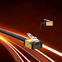 CYANMI Ethernet Cable CAT8 40Gbps CAT6 Ethernet Cable Network Lan for PC Modem Laptop PS 5 Router RJ45 Flat Cat 8 Ethernet Cable