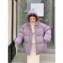 New 2025 Women Short Jacket Winter Thick Hooded Cotton Padded Coats Female Korean Loose Puffer Parkas Ladies Oversize Outwear