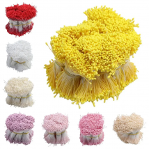 3800pcs 1mm Double Heads Stamen DIY Artificial Mini Floral flower stamen pistil Muted Colour Stamen