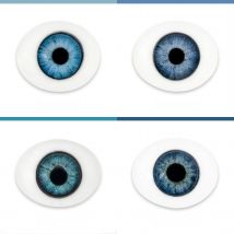 Witdiy handmade boat-shaped (oval) exquisite lifelike glass eyes SD, BJD, OB, reborn doll accessories 12/14/18/20/22/24mm