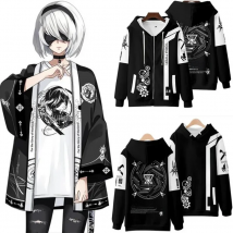 Game NieR:Automata 3D printing men/women fashion harajuku hoodies sweatshirt long sleeve pullover / t-shirt/pants/shorts/kimono