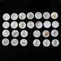 Natural 26 Letter White Shell Alphabet Spacer Beads for Jewelry Making DIY Handmade Pendant Necklace