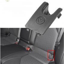 Car Rear Child Seat Anchor Slot Trim Cover Button Black Isofix For Toyota Camry 2017 - 2024 Daihatsu Altis Avalon 2019 - 2022