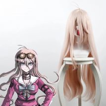 Danganronpa V3: Killing Harmony Iruma Miu Wig 80cm Long Straight Cosplay Wig for Anime Costume Party Wig Game Halloween