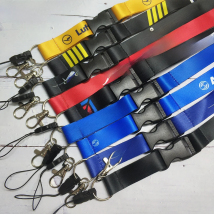 MiFaViPa Polyester Aviation Lanyards Boeing Neck Strap Chaveiro Key Chain Boeing llavero Lanyard Keychain for ID Card Pilot Gift