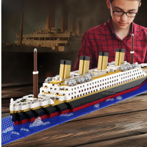 Small Particle Building Block Assembly Toy Titanic Giant Boy Girl Puzzle Cruise Ship Brick Model Kit Desltop Birthday Gift Child