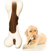 Benepaw Durable Dog Bone Dental Care Nontoxic Bacon Flavored Pet Toys Edible Treat Layer Bite Resistant Puppy Chew Interactive
