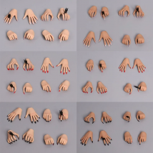 1/6 Replaceable Nail Fingers Hand Model Fit 12"  Female PH TBL Pale Suntan Action Figure Body