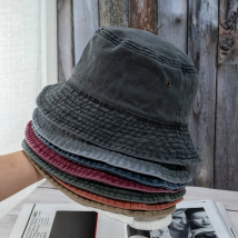 New Unisex Bucket Hat Fashion Washed Denim Cap Design Men Panama Hats Women Summer Outdoor Casual Sunscreen Visor Fisherman Caps