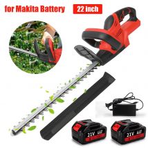 Cortasetos eléctrico sin escobillas OWJHE, 1500RPM, eficiente, 22 pulgadas, herramientas de poda de arbustos de jardín inalámbricas para Pin de batería Makita de 21v