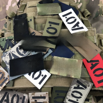 Laser Cutting IR IFF Infrared Reflection Custom Patch Radio Call Sign Name Tapes Black Letters Morale Tactics Military Airsoft