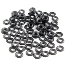 Pack of 100 Black Oxide Finish Countersunk Finishing Washer For DIY Holster and Sheath