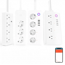 Tuya Smart smartlife Smart socket WiFi Power Strip Multi Plug With 4 Plug 4USB Port Compatible With alexa google home Smart home