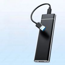 JEYI M.2 SATA SSD Enclosure USB 3.1 (5Gbps) for 2230-2280 SSDs -Auto Sleep, Aluminum Case,B+M Key Support Tool-Free Installation