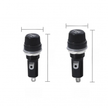 5 pcs/lot 5*20mm 10A 250V Glass Fuse holders 5x20 6x30 Black Insurance Tube Socket Panel Mount Fuse Socket Copper