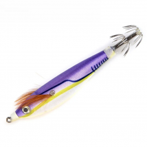 FISH KING Fishing Lure 8cm 10g Squid Hook Luminous Wobblers Jigs Octopus Cuttlefish Wood Shrimp Hard Baits 3D Eyes