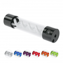BARROW 255mm X 50mm Double Helix T-Virus Cylindrical Water-Cooled Coolant Tank Light System POM+PMMA Black Cover light