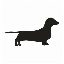 Dachshund Dog Vinyl Die Cut Car Decal Sticker Window Bumper laptop decal Wall Decor - 4 Sizes & 20 Colours Available