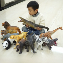Large size Soft glue Animal elephant Bear lion panda crocodile Model Action Figures Kids Educational toys Gift For Kids
