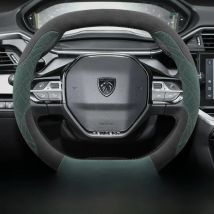 34cm For Peugeot Suede Snap-on Steering Wheel Cover 508 207 3008 2008 307 308 206 208 5008 301 Expert Partner Rifter Accessories