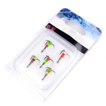 Fishing Hooks Winter Ice Fishing Three-jaw Hook High Carbon Steel Tackle Tools Fishing Accessories 5Pcs/Set Newly 6# 8# 10#