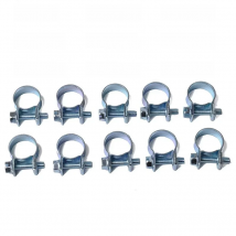 10PCS/Set Car Fuel Hose Clips Hoses Clamps Set Mini Carbon Steel Air Hose Clamp Diesel Petrol Pipe Clips